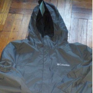 Columbia Men's (Tall) Rain Jacket-Graphite Black